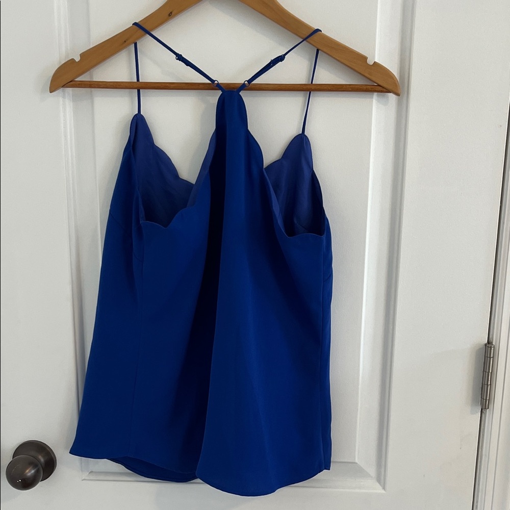 Blue Women's Halter Cami Tank Top